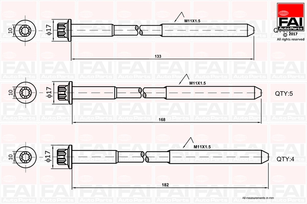 Cylinder Head Bolt Set